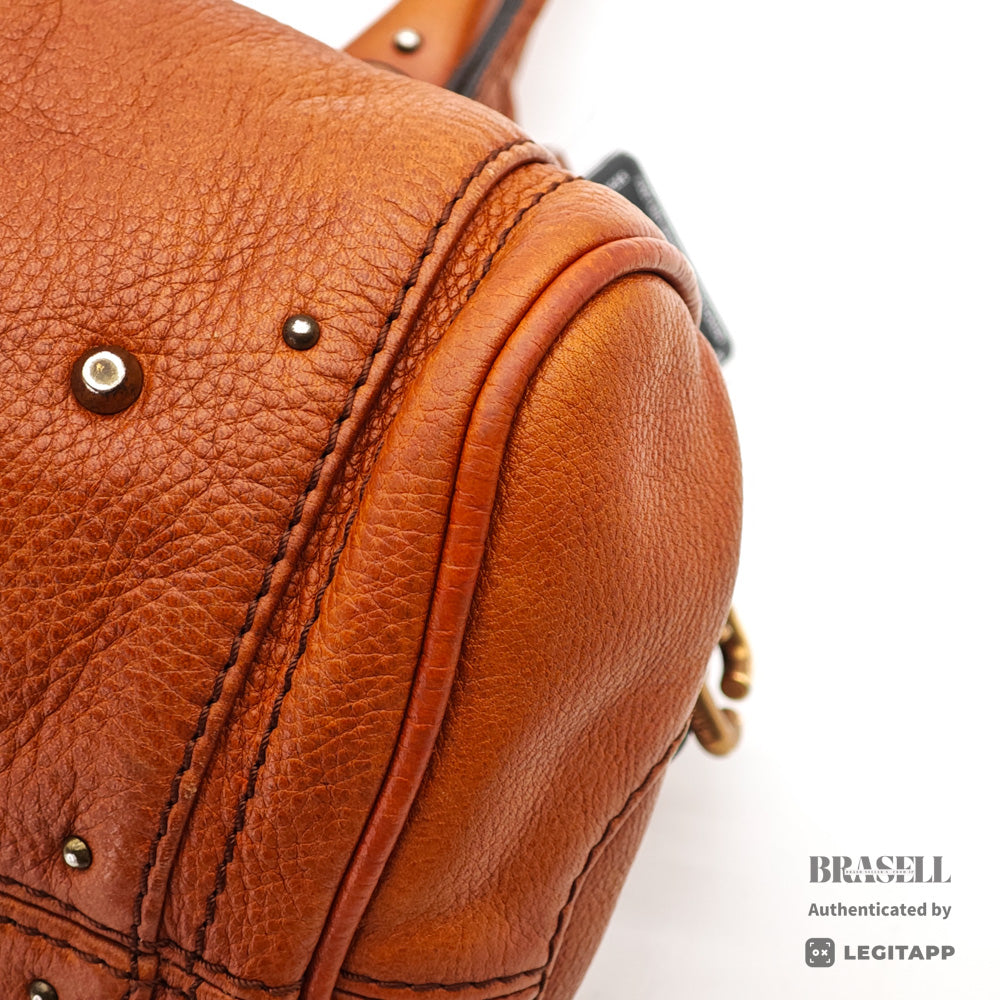 CHLOE クロエ パディントン ハンドバッグ レザー ブラウン ショルダーバッグ