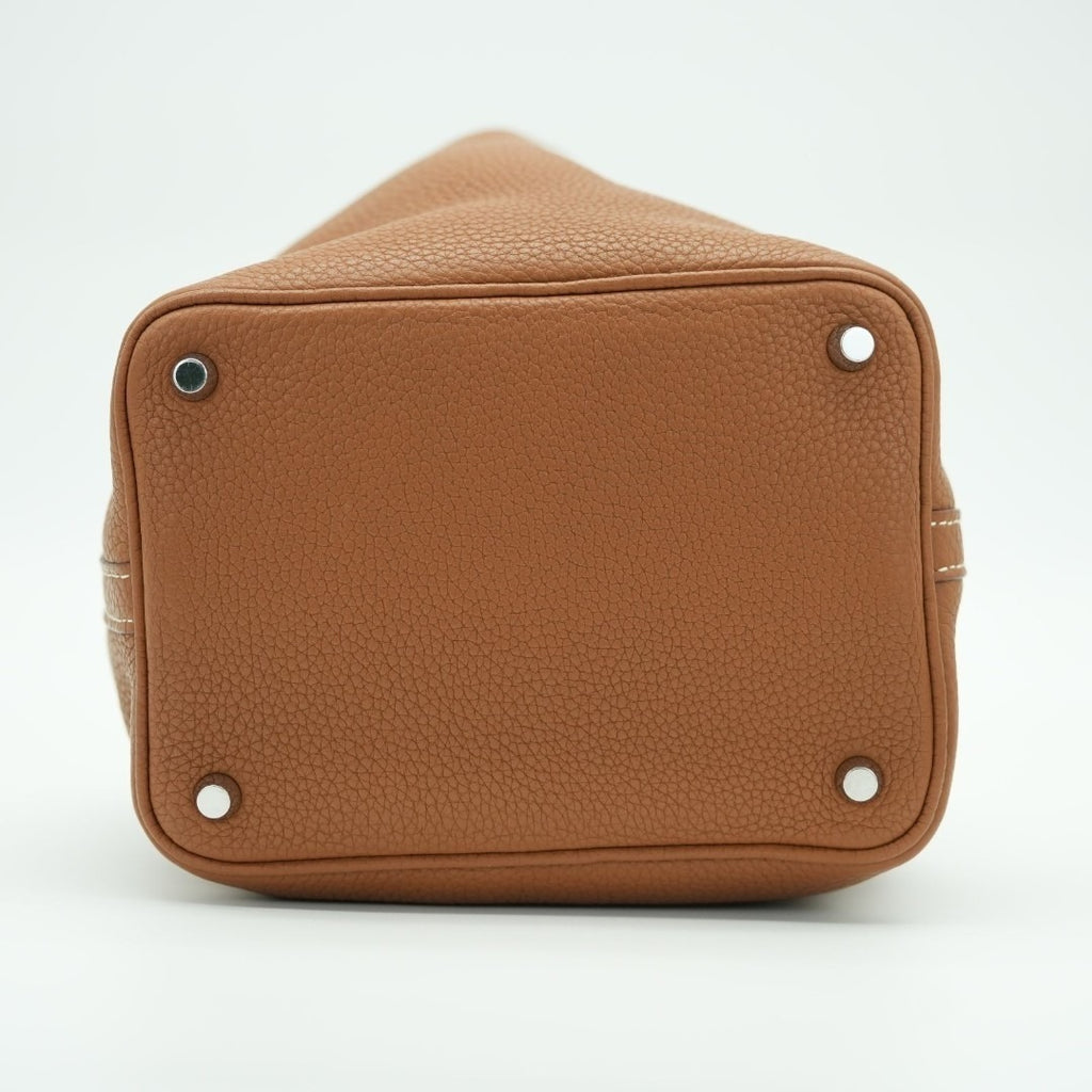 HERMES ピコタンロック ゴールド トリヨンクレマンス □Q刻印 シルバー