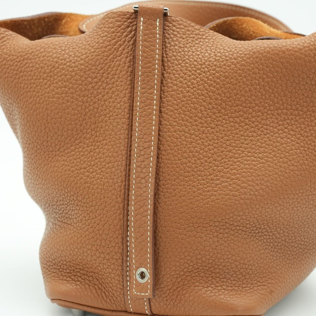 HERMES ピコタンロック ゴールド トリヨンクレマンス □Q刻印 シルバー