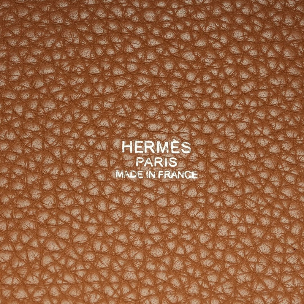 HERMES ピコタンロック ゴールド トリヨンクレマンス □Q刻印 シルバー