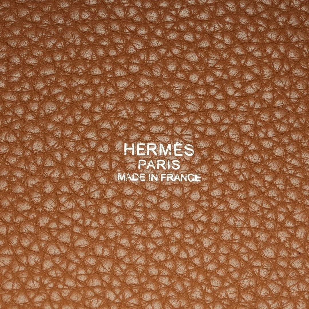 HERMES ピコタンロック ゴールド トリヨンクレマンス □Q刻印 シルバー