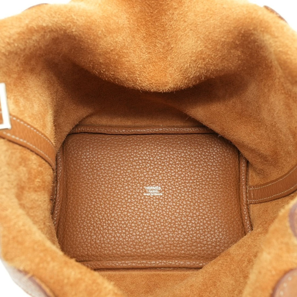 HERMES ピコタンロック ゴールド トリヨンクレマンス □Q刻印 シルバー