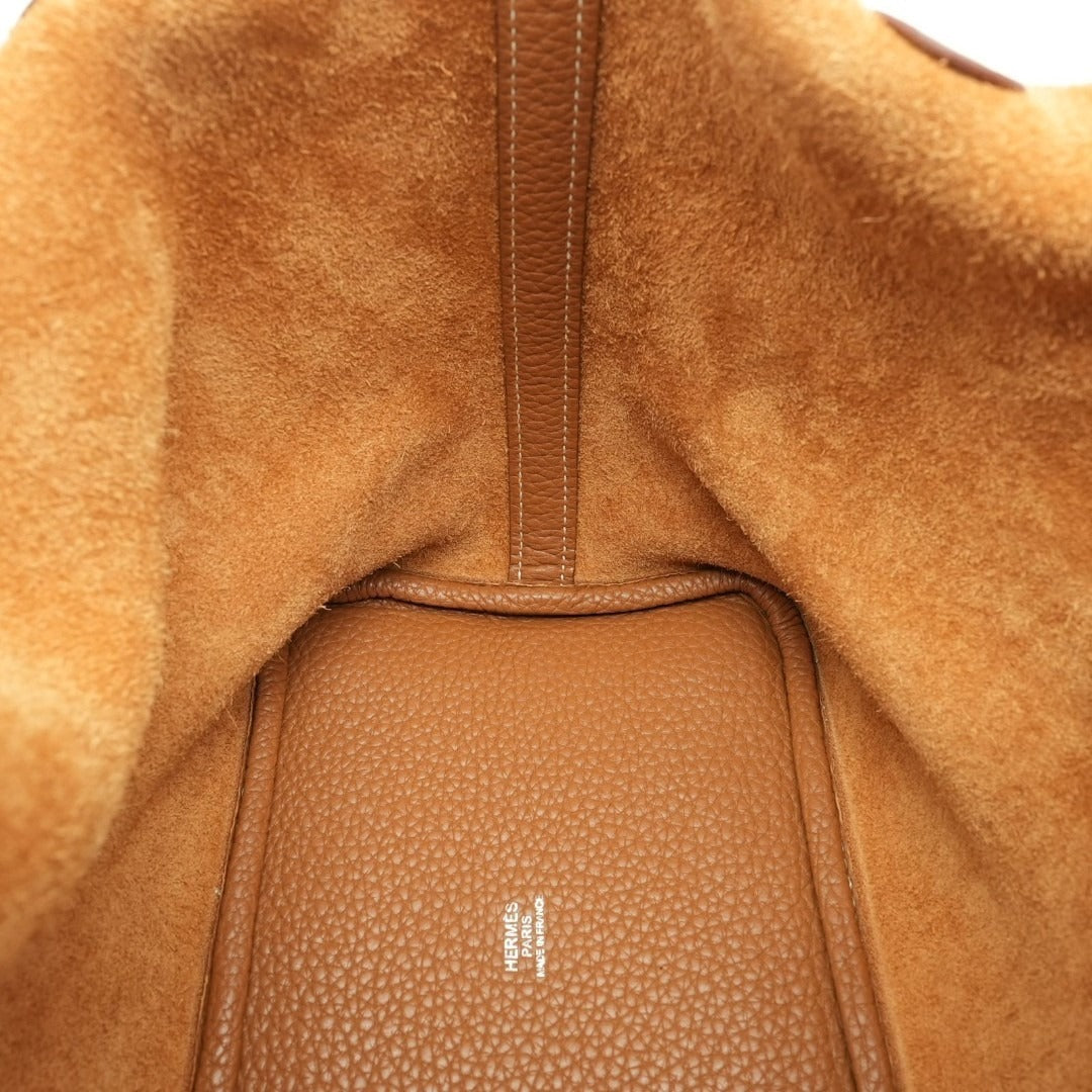 HERMES ピコタンロック ゴールド トリヨンクレマンス □Q刻印 シルバー