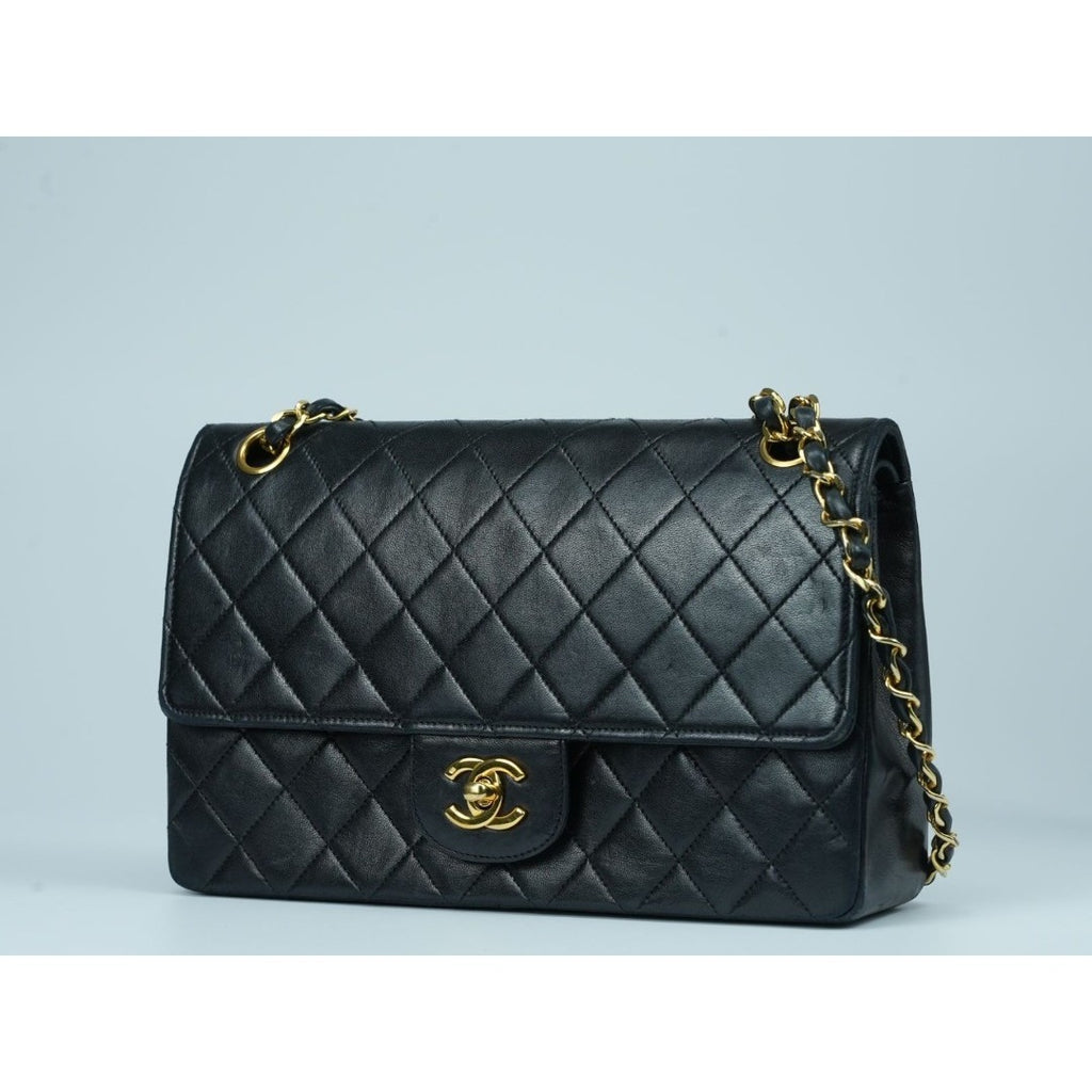 CHANEL マトラッセ25 ダブルフラップ ラムスキン Wフラップ チェーン