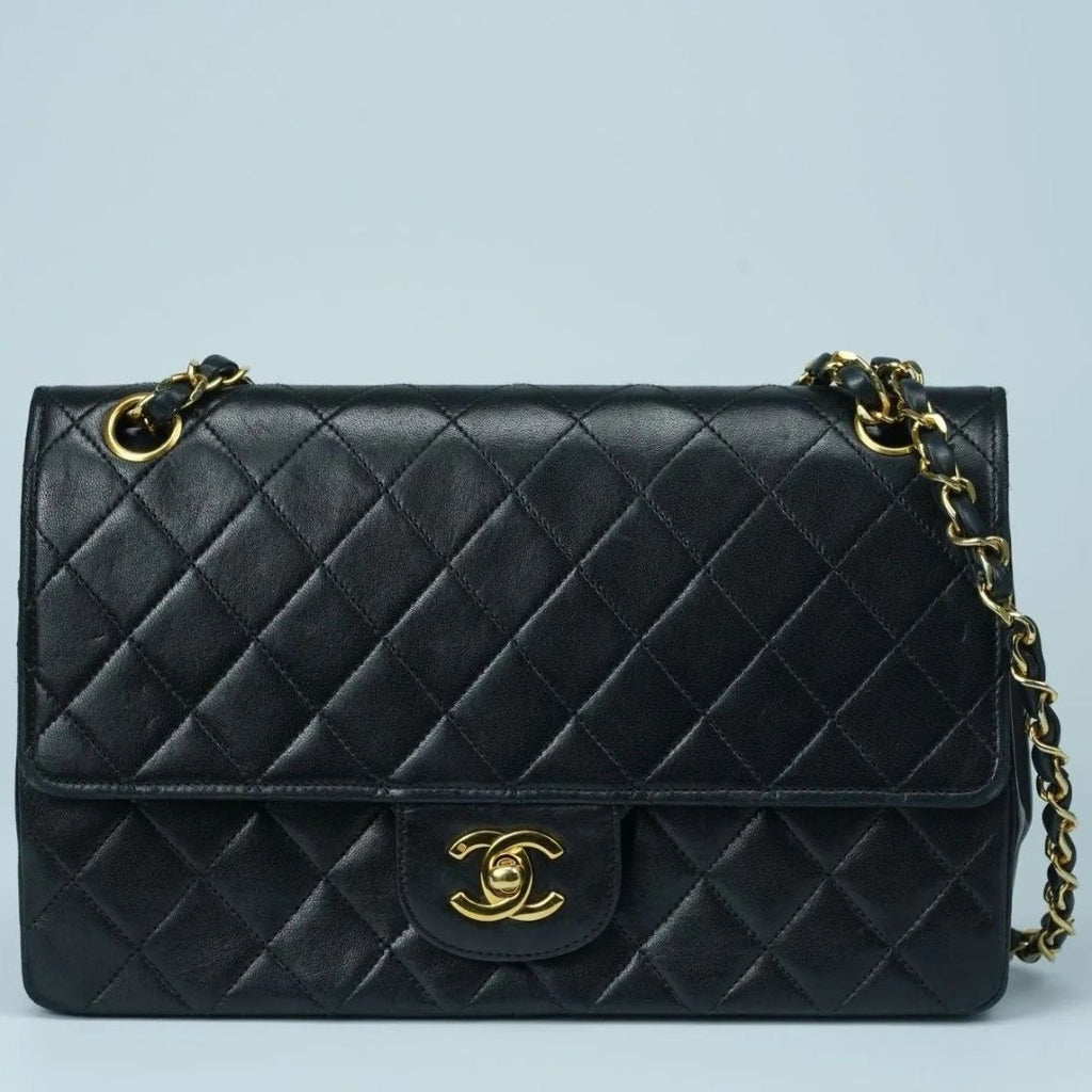 CHANEL マトラッセ25 ダブルフラップ ラムスキン Wフラップ チェーン