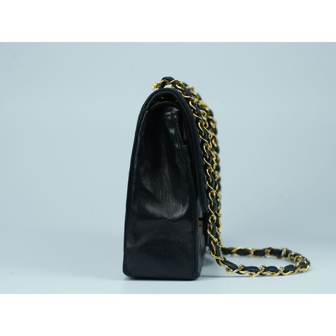 CHANEL マトラッセ25 ダブルフラップ ラムスキン Wフラップ チェーン