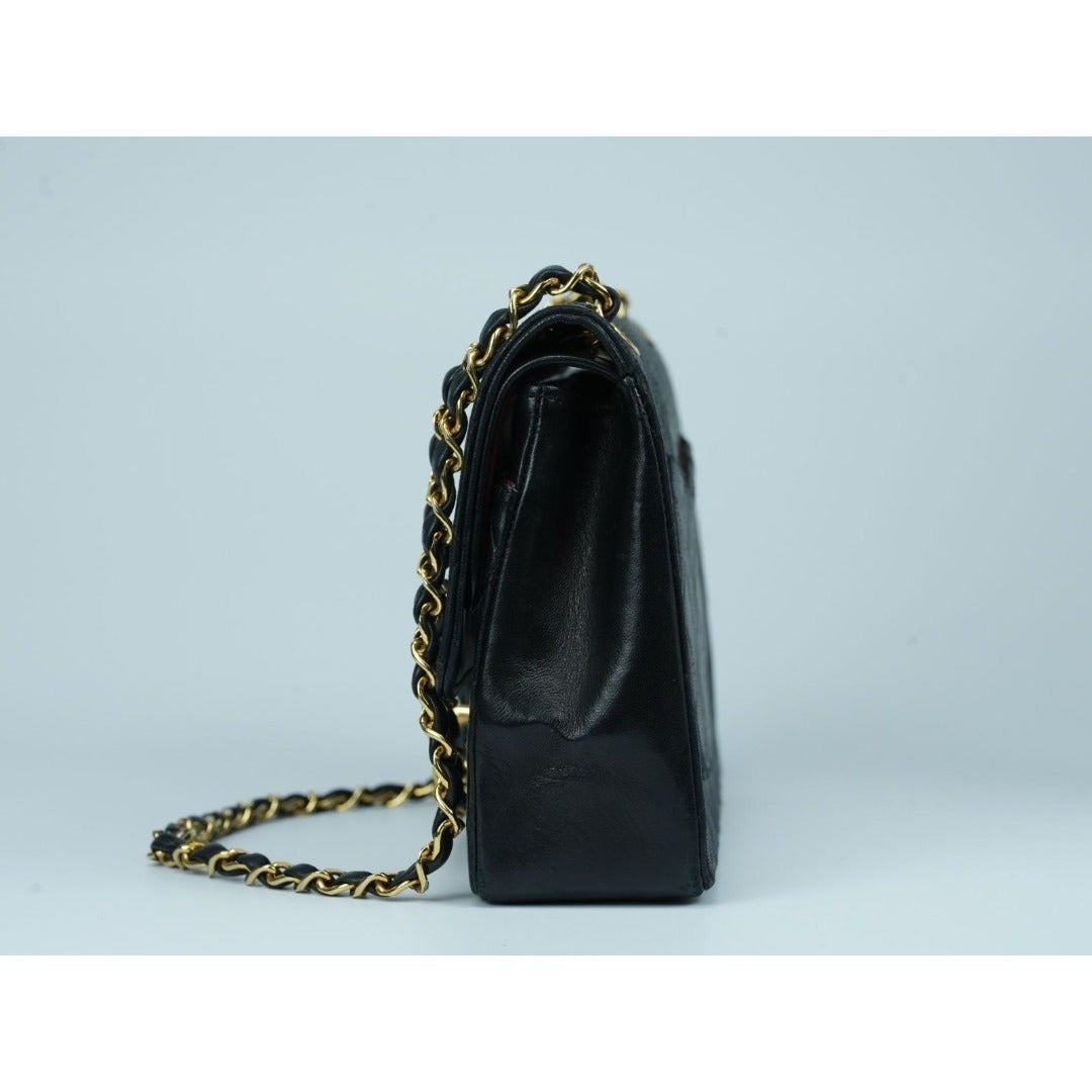 CHANEL マトラッセ25 ダブルフラップ ラムスキン Wフラップ チェーン