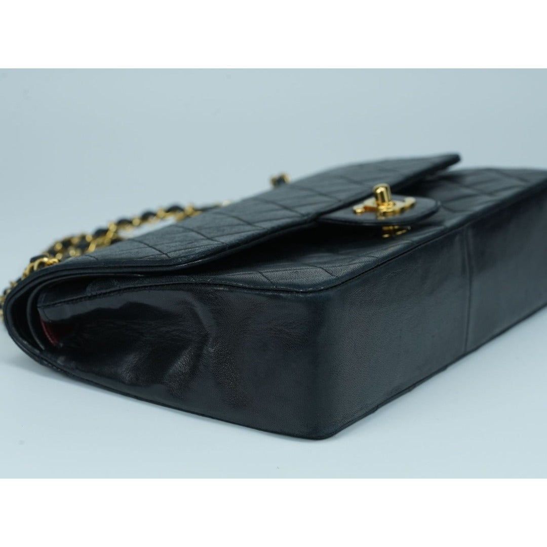 CHANEL マトラッセ25 ダブルフラップ ラムスキン Wフラップ チェーン