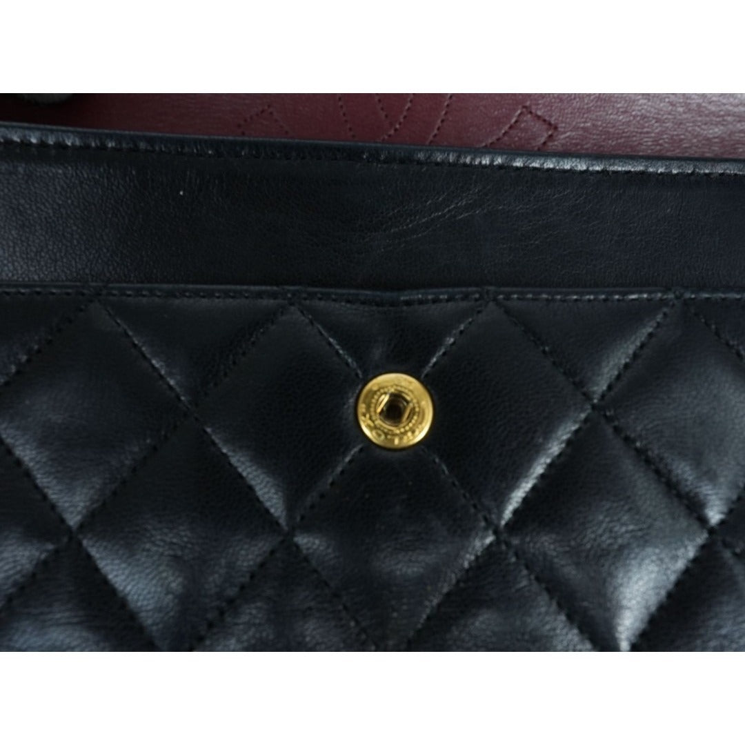 CHANEL マトラッセ25 ダブルフラップ ラムスキン Wフラップ チェーン