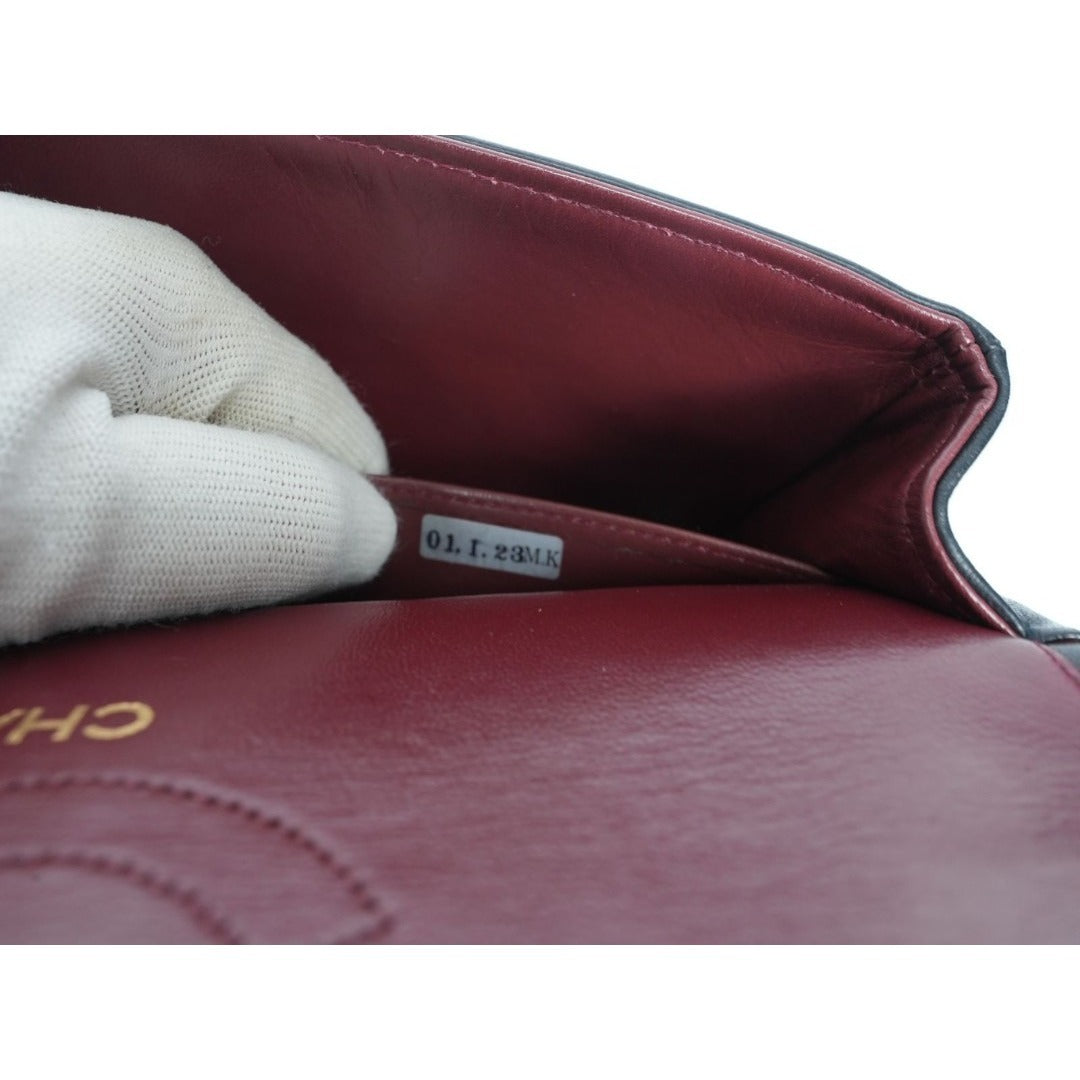 CHANEL マトラッセ25 ダブルフラップ ラムスキン Wフラップ チェーン