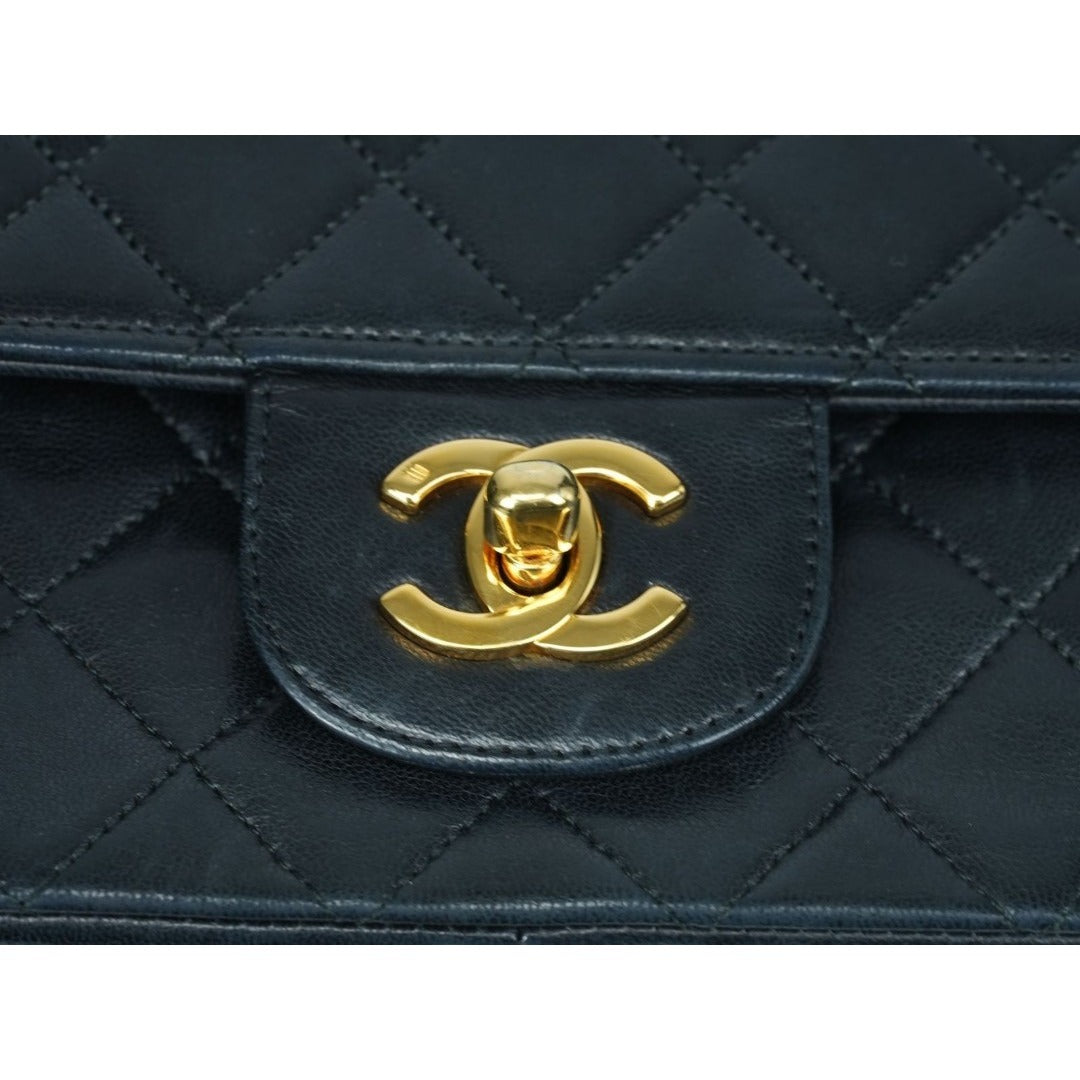 CHANEL マトラッセ25 ダブルフラップ ラムスキン Wフラップ チェーン