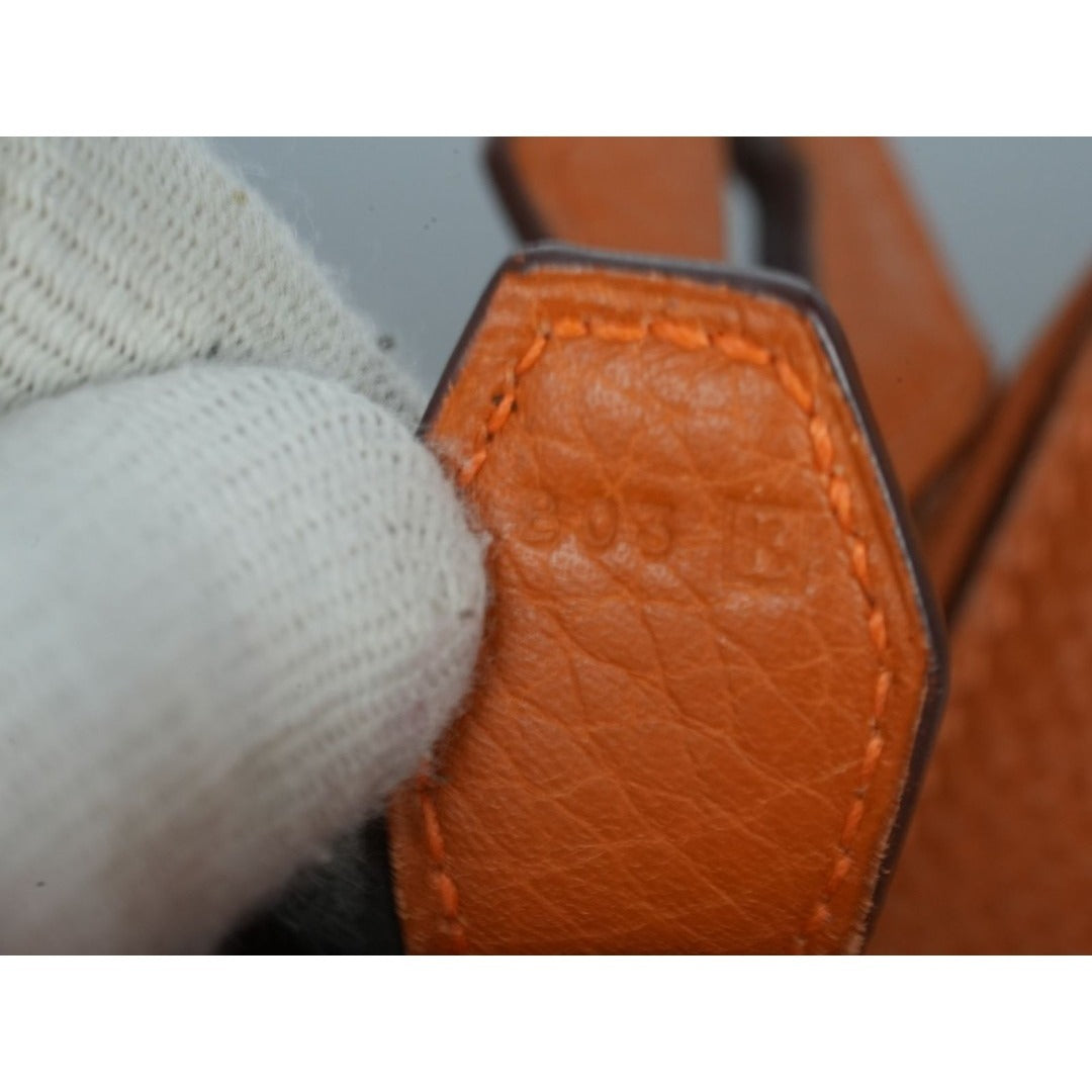 HERMES エルメス ボリード31 □K刻印 オレンジ トリヨンクレマンス
