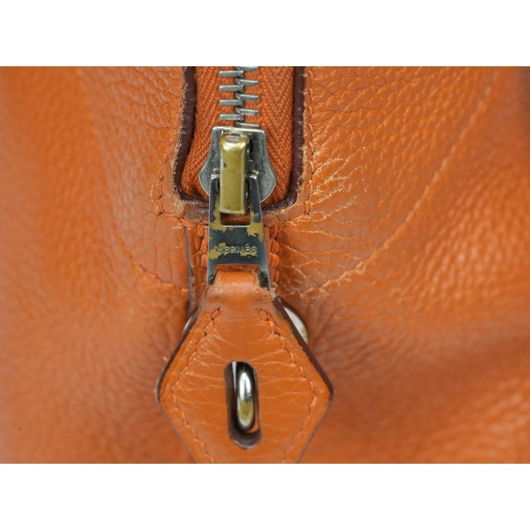 HERMES エルメス ボリード31 □K刻印 オレンジ トリヨンクレマンス