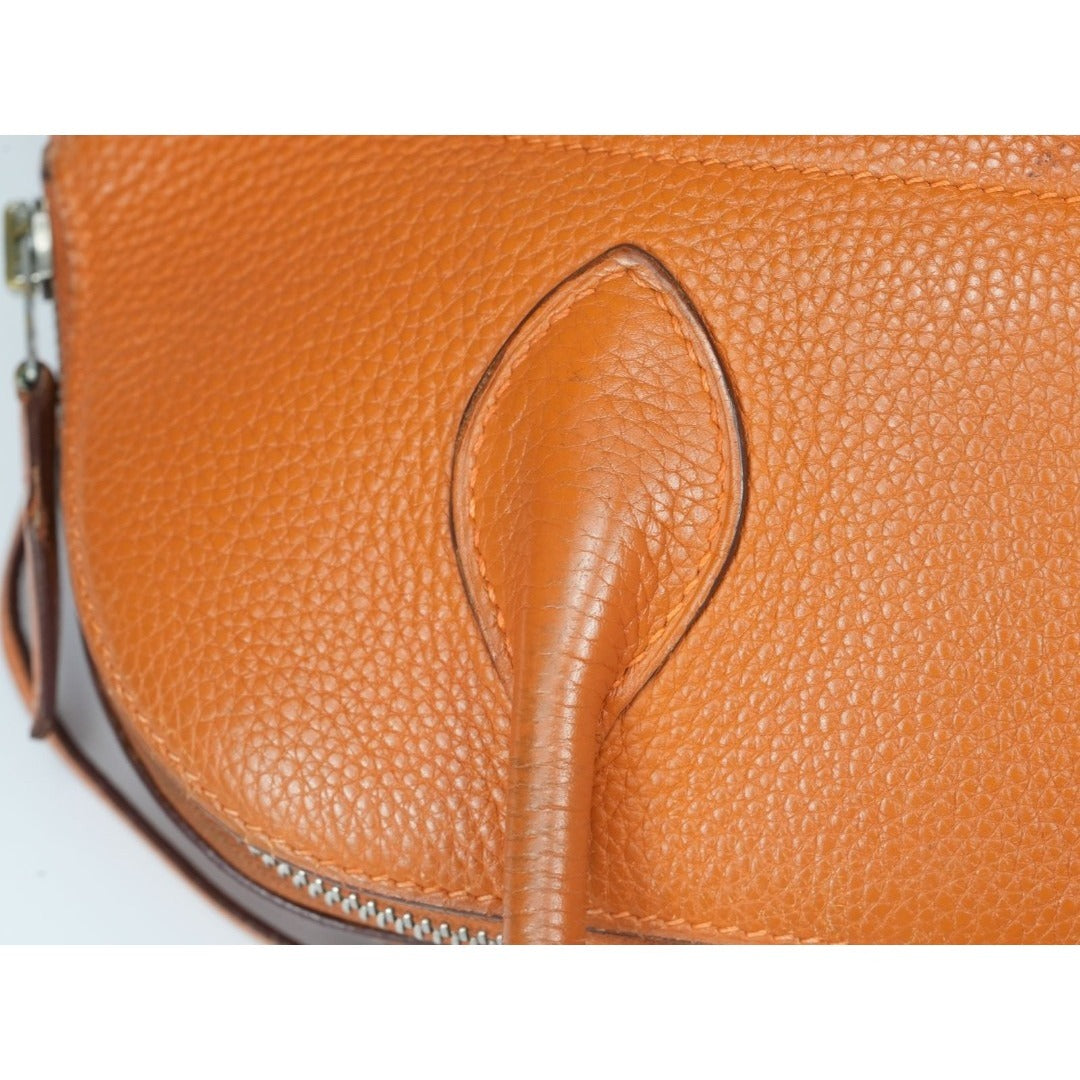 HERMES エルメス ボリード31 □K刻印 オレンジ トリヨンクレマンス