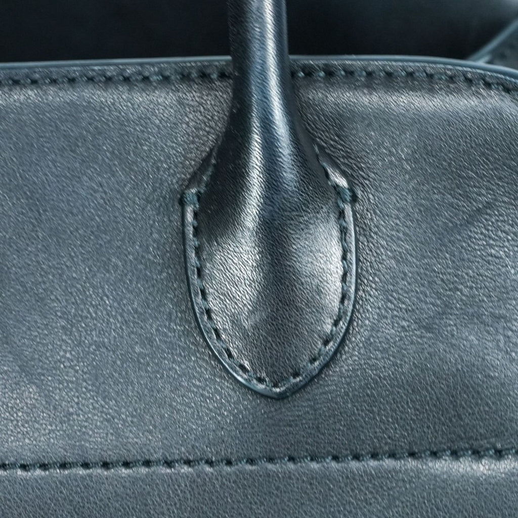 THE ROW ザ・ロウ Margaux 10 サドルレザー ハンドバッグ 黒