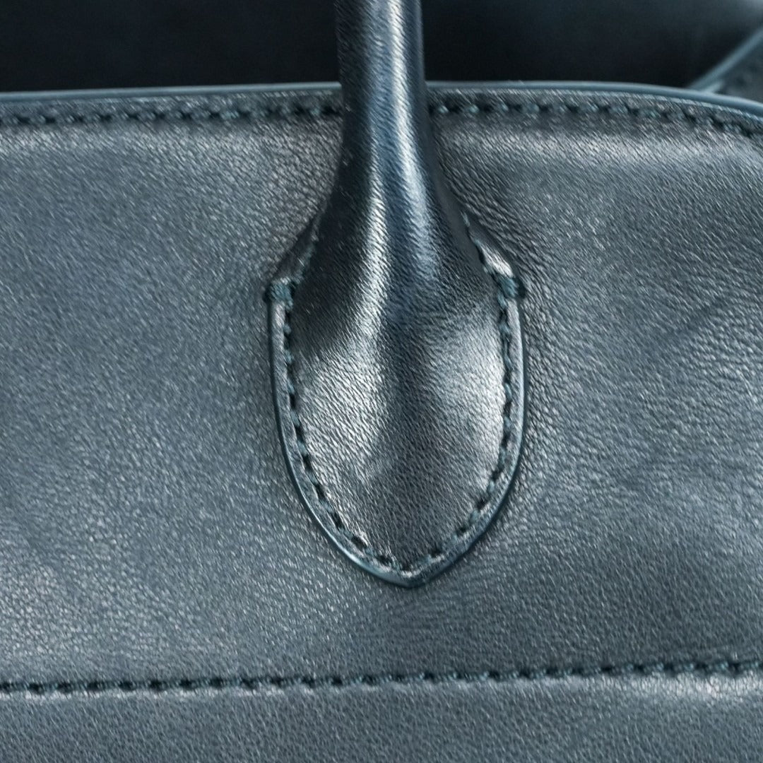THE ROW ザ・ロウ Margaux 10 サドルレザー ハンドバッグ 黒