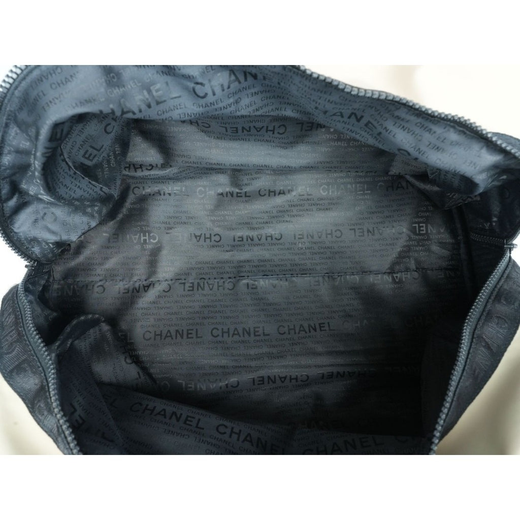 CHANEL スポーツライン ココマーク ナイロン キャンバス ベージュ