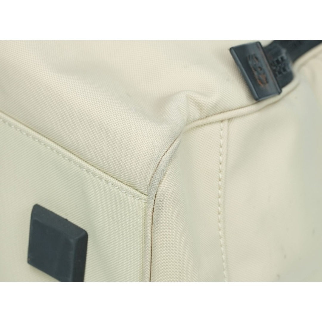 CHANEL スポーツライン ココマーク ナイロン キャンバス ベージュ