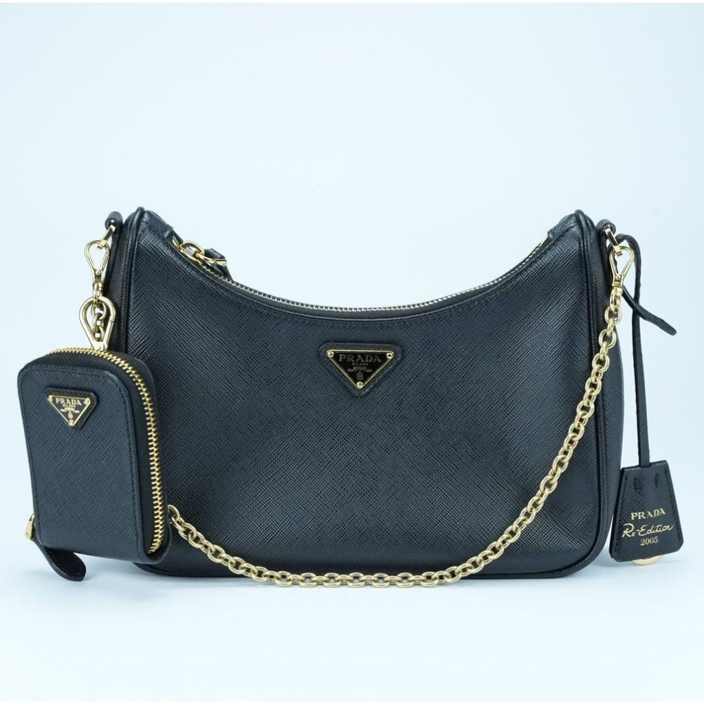 PRADA プラダ Re-Edition 2005 サフィアーノレザー ブラック