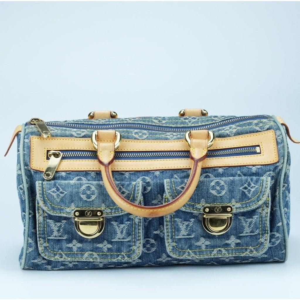LOUIS VUITTON ネオスピーディ ブルー M95019モノグラムデニム