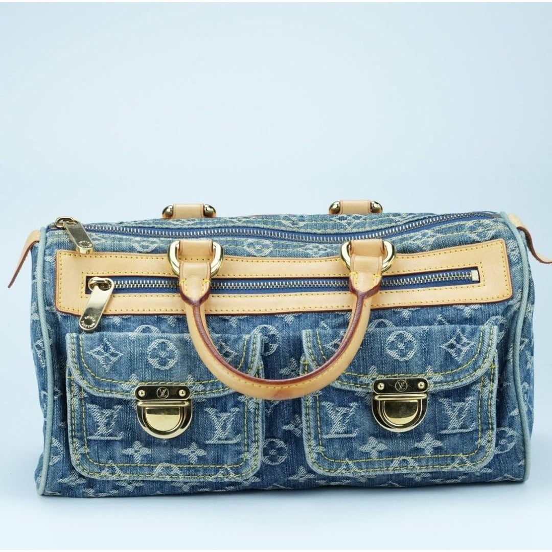 LOUIS VUITTON ネオスピーディ ブルー M95019モノグラムデニム