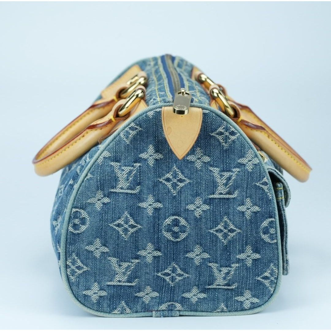 LOUIS VUITTON ネオスピーディ ブルー M95019モノグラムデニム