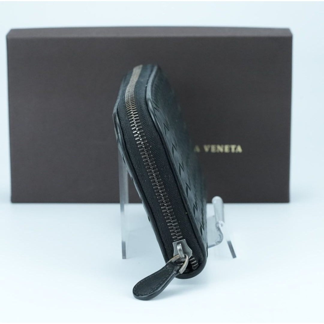 BOTTEGA VENETA ボッテガヴェネタ イントレチャート 長財布 黒 箱