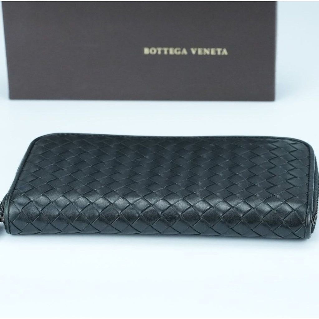 BOTTEGA VENETA ボッテガヴェネタ イントレチャート 長財布 黒 箱