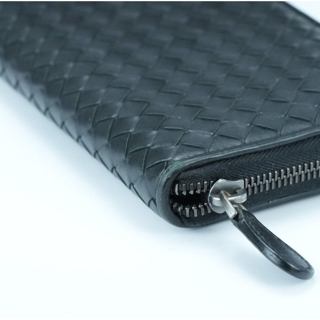 BOTTEGA VENETA ボッテガヴェネタ イントレチャート 長財布 黒 箱