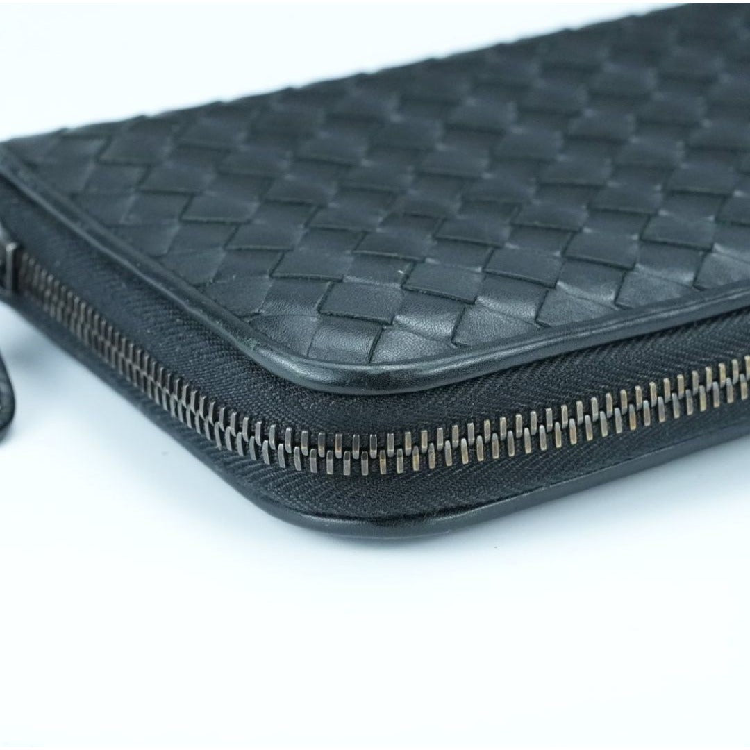 BOTTEGA VENETA ボッテガヴェネタ イントレチャート 長財布 黒 箱