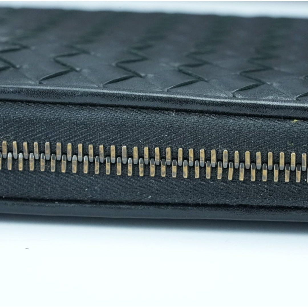 BOTTEGA VENETA ボッテガヴェネタ イントレチャート 長財布 黒 箱