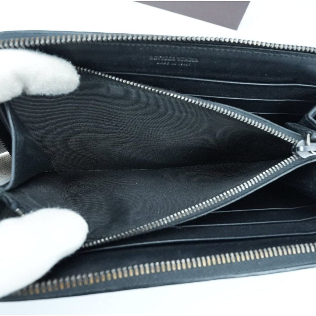 BOTTEGA VENETA ボッテガヴェネタ イントレチャート 長財布 黒 箱