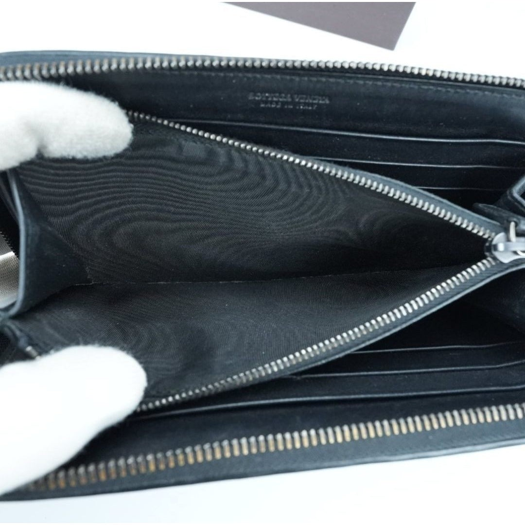 BOTTEGA VENETA ボッテガヴェネタ イントレチャート 長財布 黒 箱
