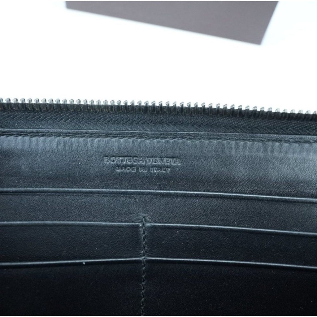 BOTTEGA VENETA ボッテガヴェネタ イントレチャート 長財布 黒 箱