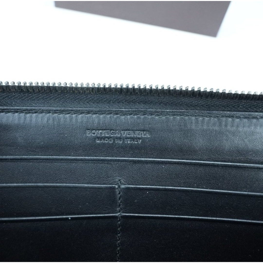 BOTTEGA VENETA ボッテガヴェネタ イントレチャート 長財布 黒 箱