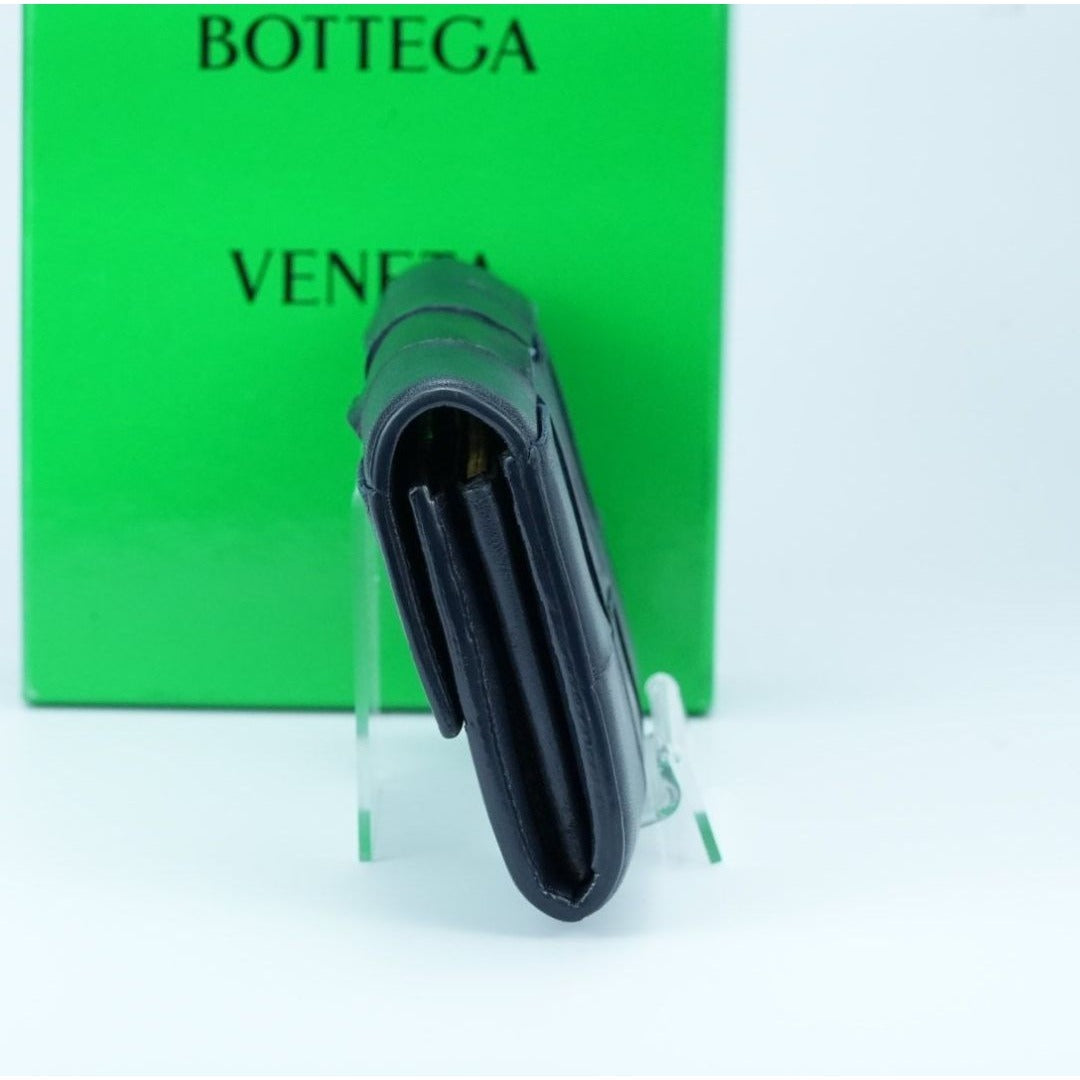 BOTTEGA VENETA カセット イントレチャート ネイビーICチップ内蔵