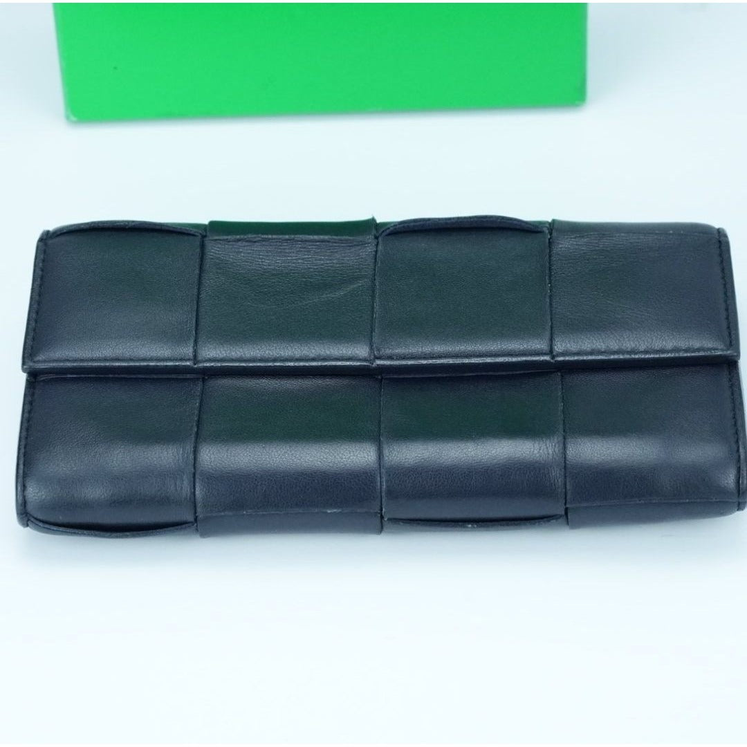 BOTTEGA VENETA カセット イントレチャート ネイビーICチップ内蔵