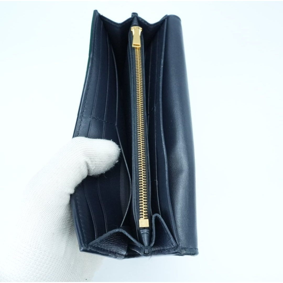 BOTTEGA VENETA カセット イントレチャート ネイビーICチップ内蔵