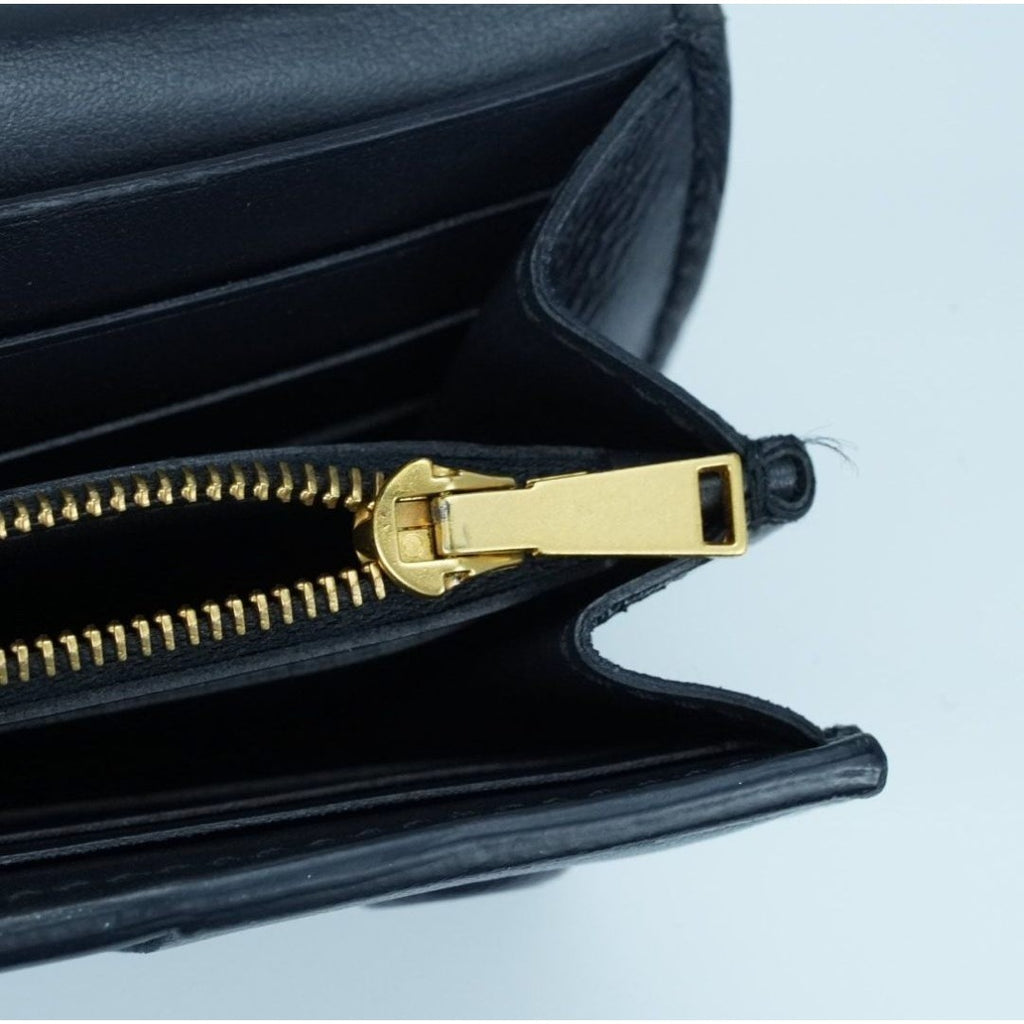 BOTTEGA VENETA カセット イントレチャート ネイビーICチップ内蔵