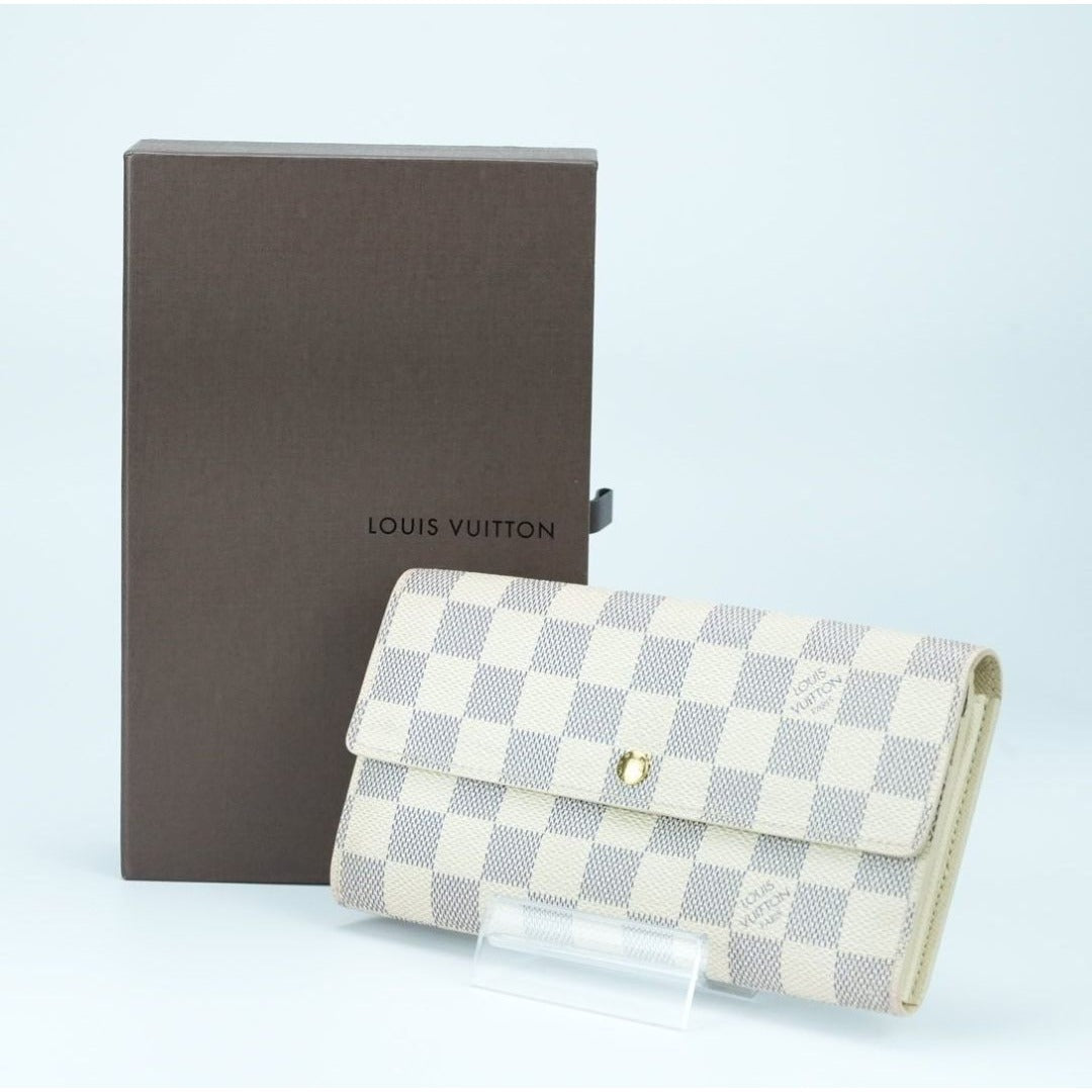 LOUIS VUITTON ダミエアズール ポルトフォイユサラ N61735