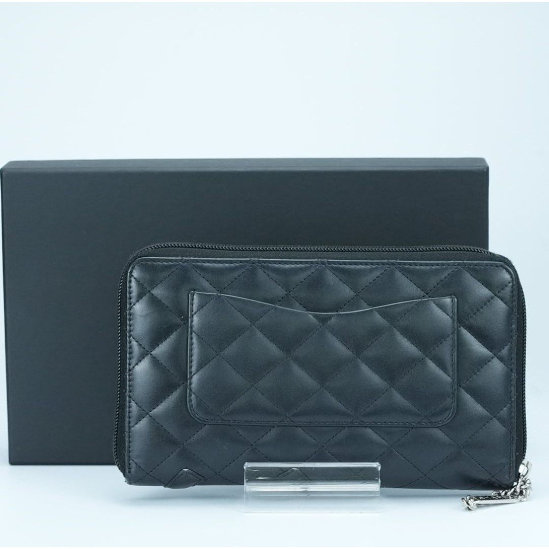 CHANEL シャネル カンボン 長財布 ブラック 箱 ギャランティーカード