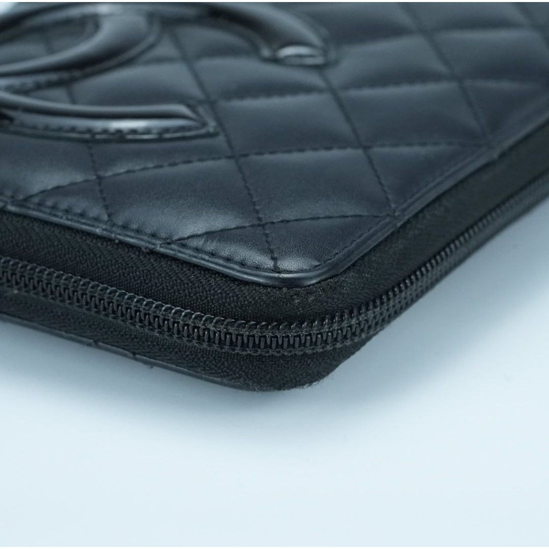 CHANEL シャネル カンボン 長財布 ブラック 箱 ギャランティーカード