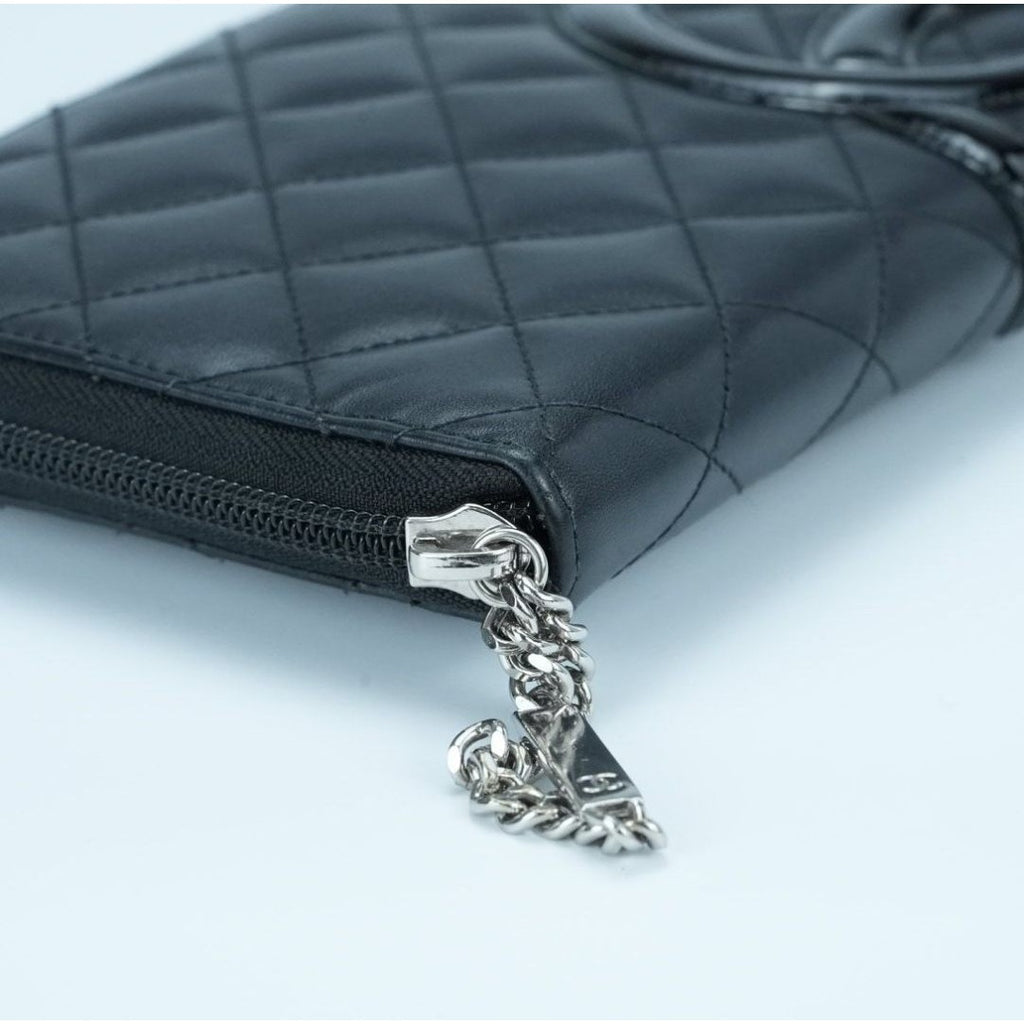 CHANEL シャネル カンボン 長財布 ブラック 箱 ギャランティーカード