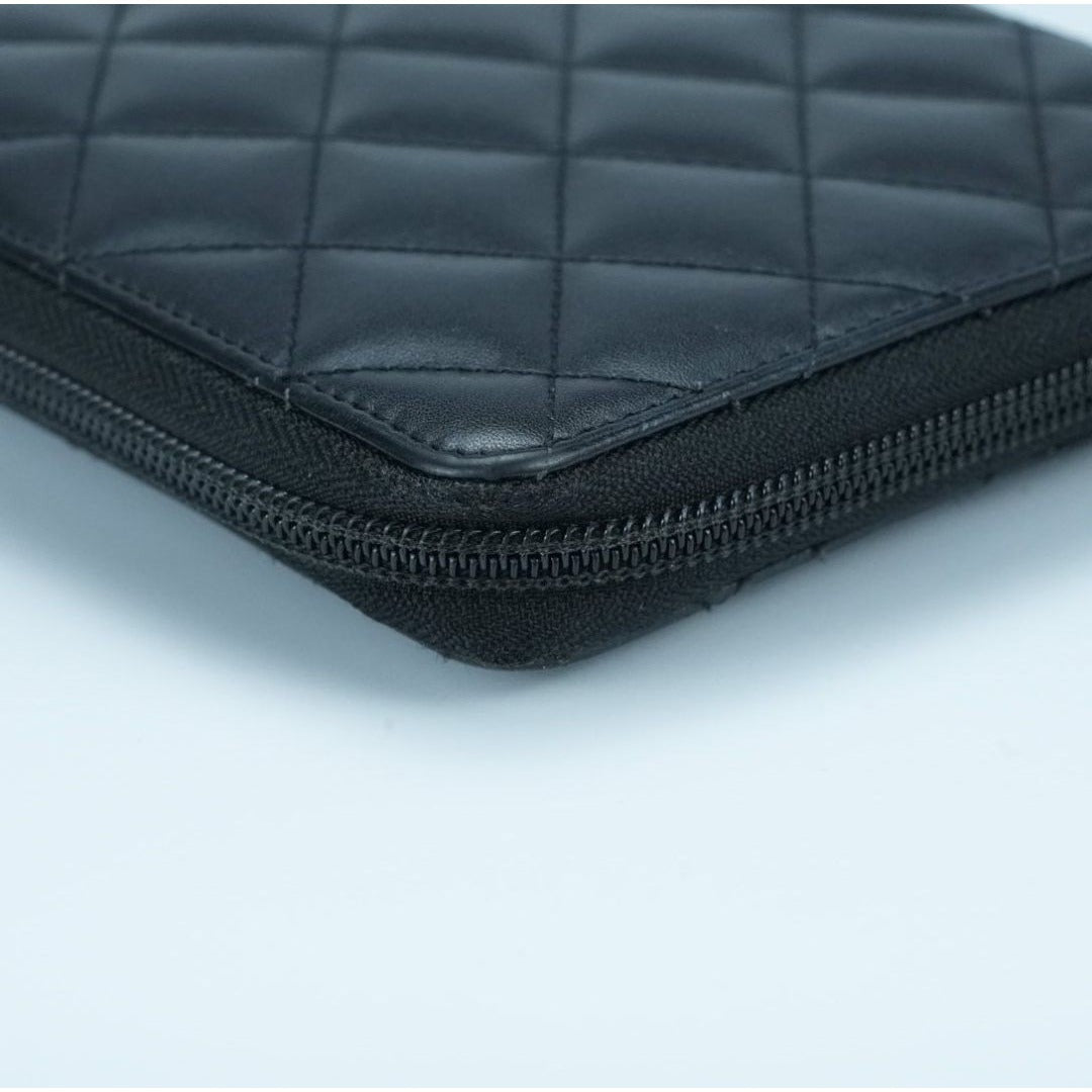 CHANEL シャネル カンボン 長財布 ブラック 箱 ギャランティーカード