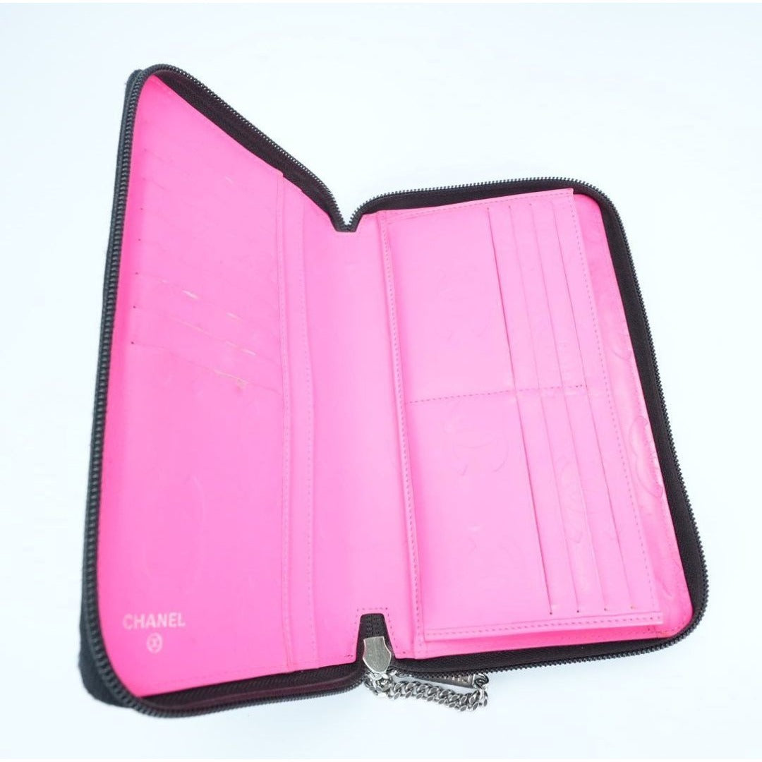 CHANEL シャネル カンボン 長財布 ブラック 箱 ギャランティーカード