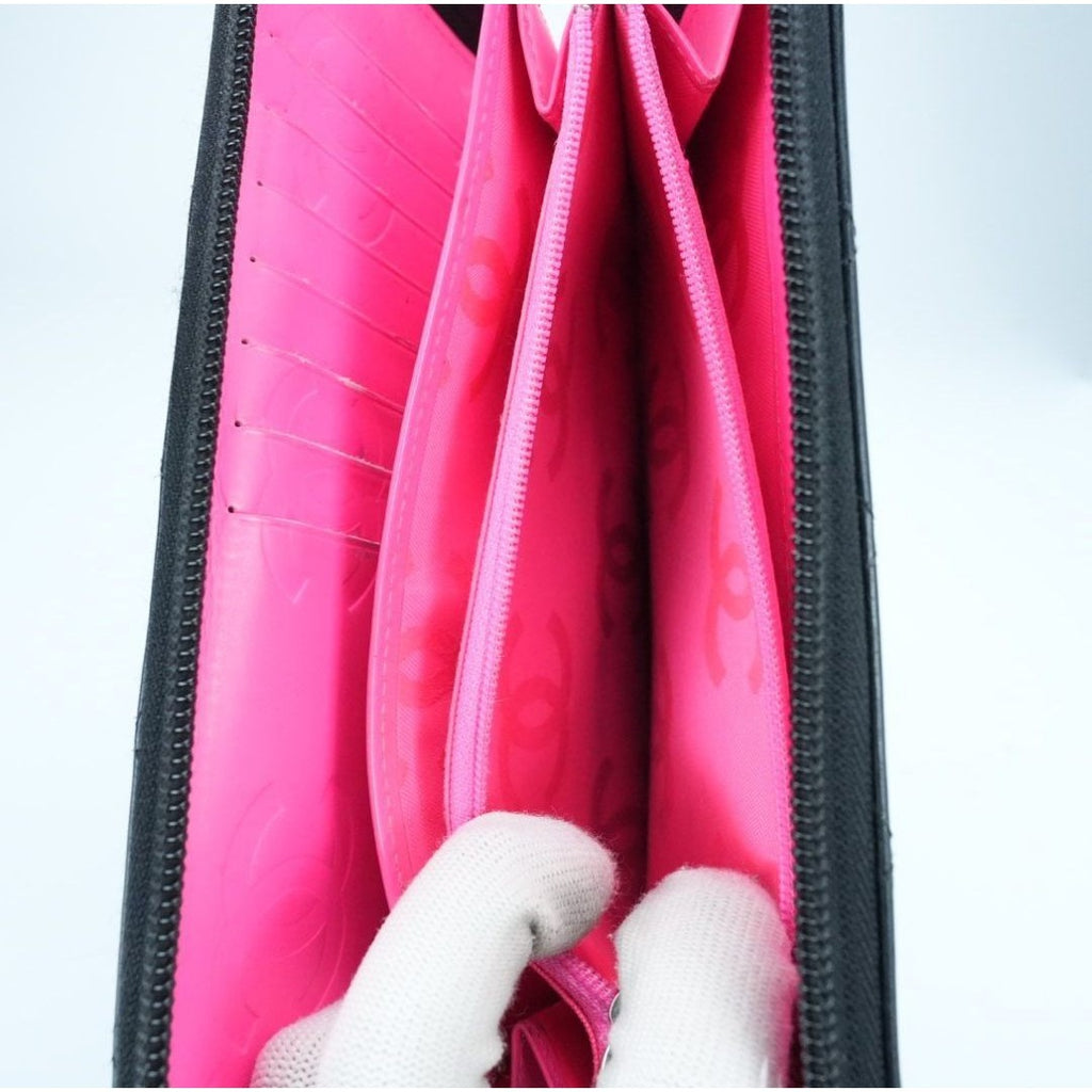 CHANEL シャネル カンボン 長財布 ブラック 箱 ギャランティーカード