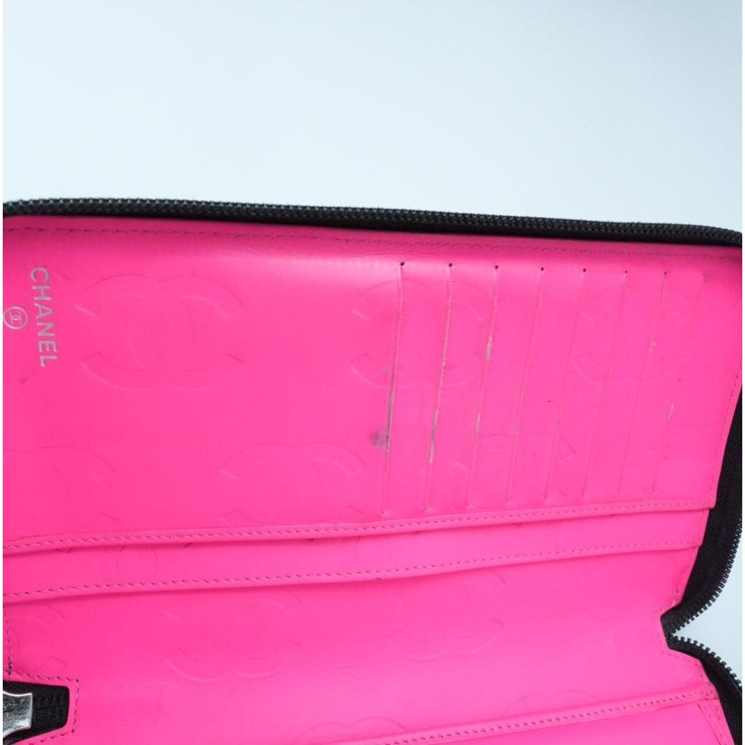 CHANEL シャネル カンボン 長財布 ブラック 箱 ギャランティーカード