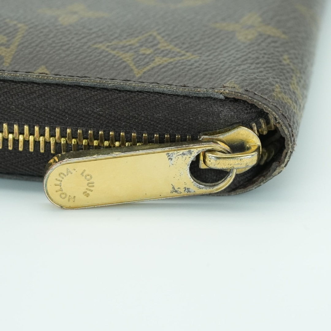 LOUIS VUITTON ジッピーウォレット M41895 長財布 ブラウン