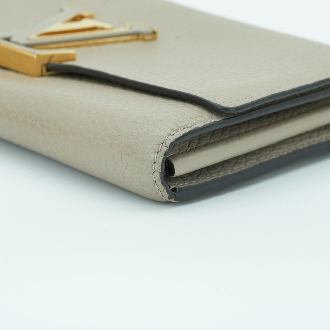 ルイ・ヴィトン ポルトフォイユ･カプシーヌ M61249 長財布 ベージュ ガレ