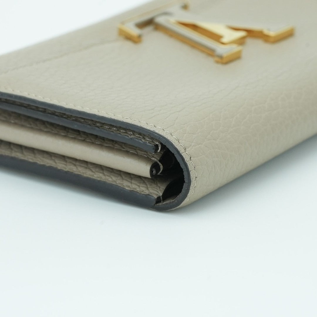 ルイ・ヴィトン ポルトフォイユ･カプシーヌ M61249 長財布 ベージュ ガレ